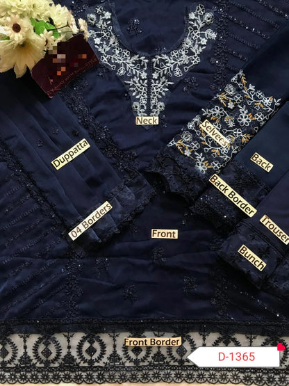 D-1365 AZURE CHIFFON COLLECTION