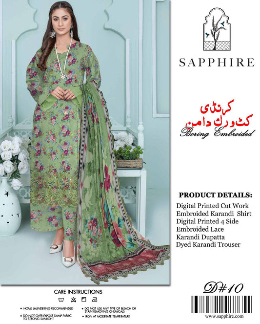 3PC Sapphire .karandi