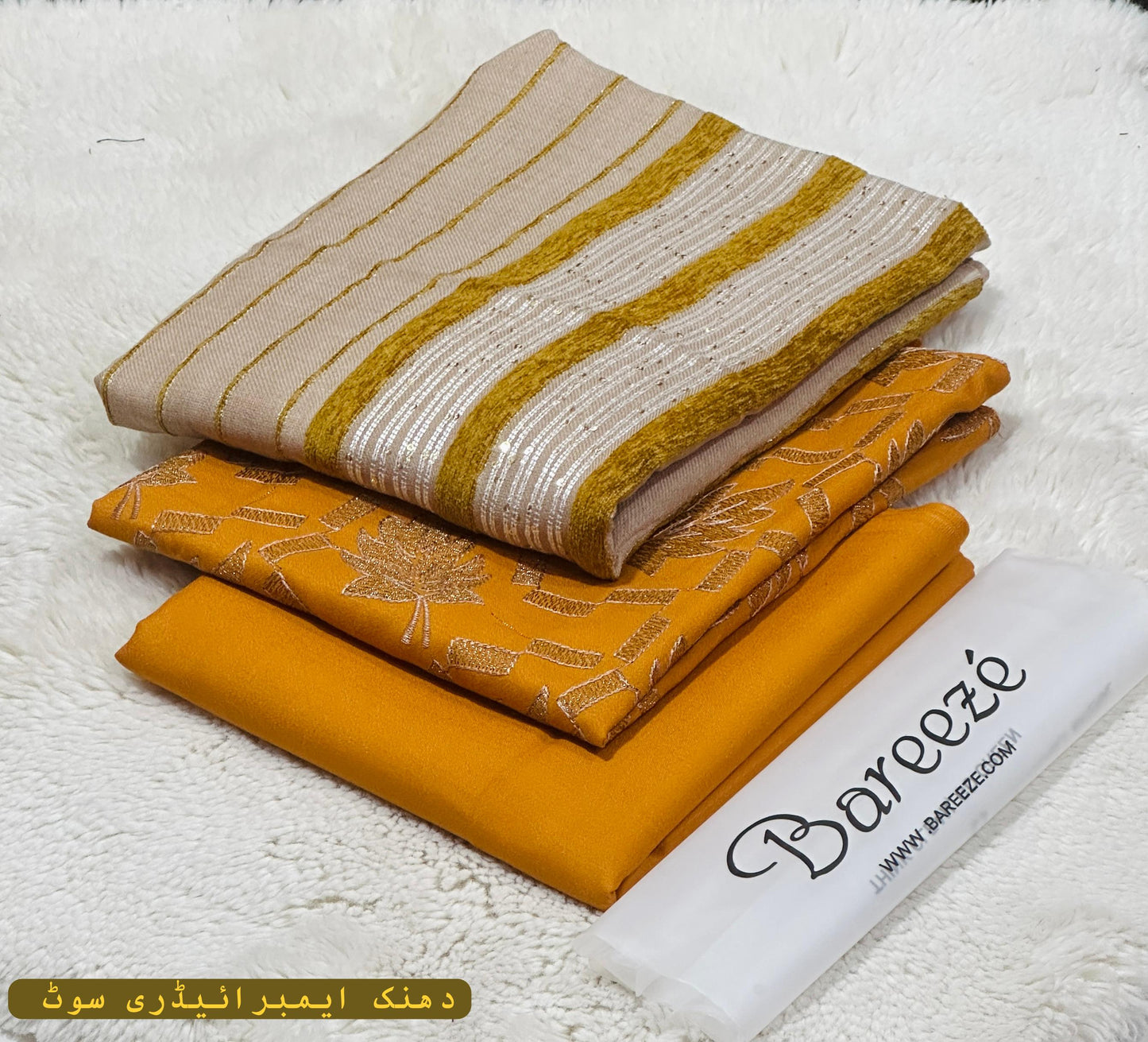 3pc BAREEZE  DHANAK