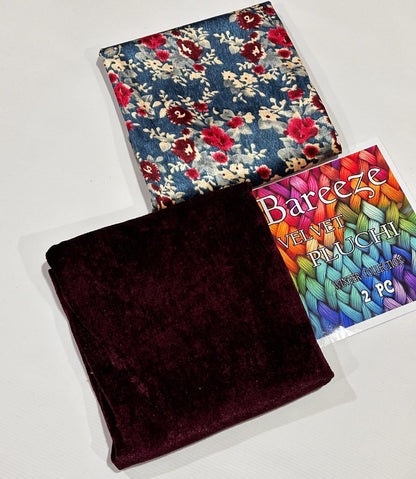 2pc VELVET PLUCHI