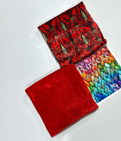 2pc VELVET PLUCHI