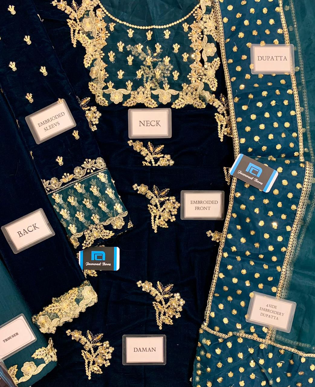 Baroque Velvet Embroidered