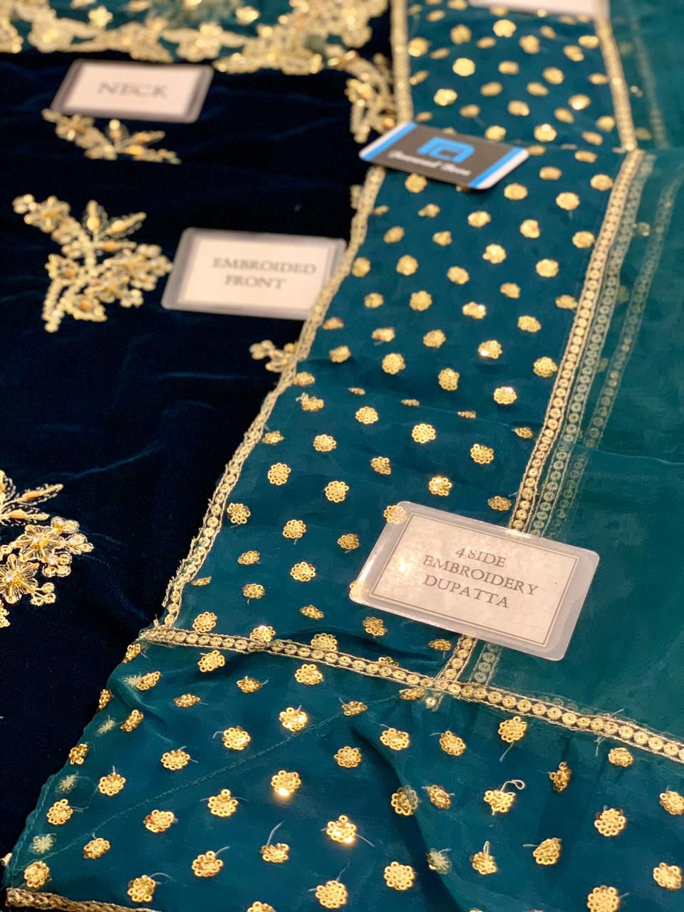 Baroque Velvet Embroidered