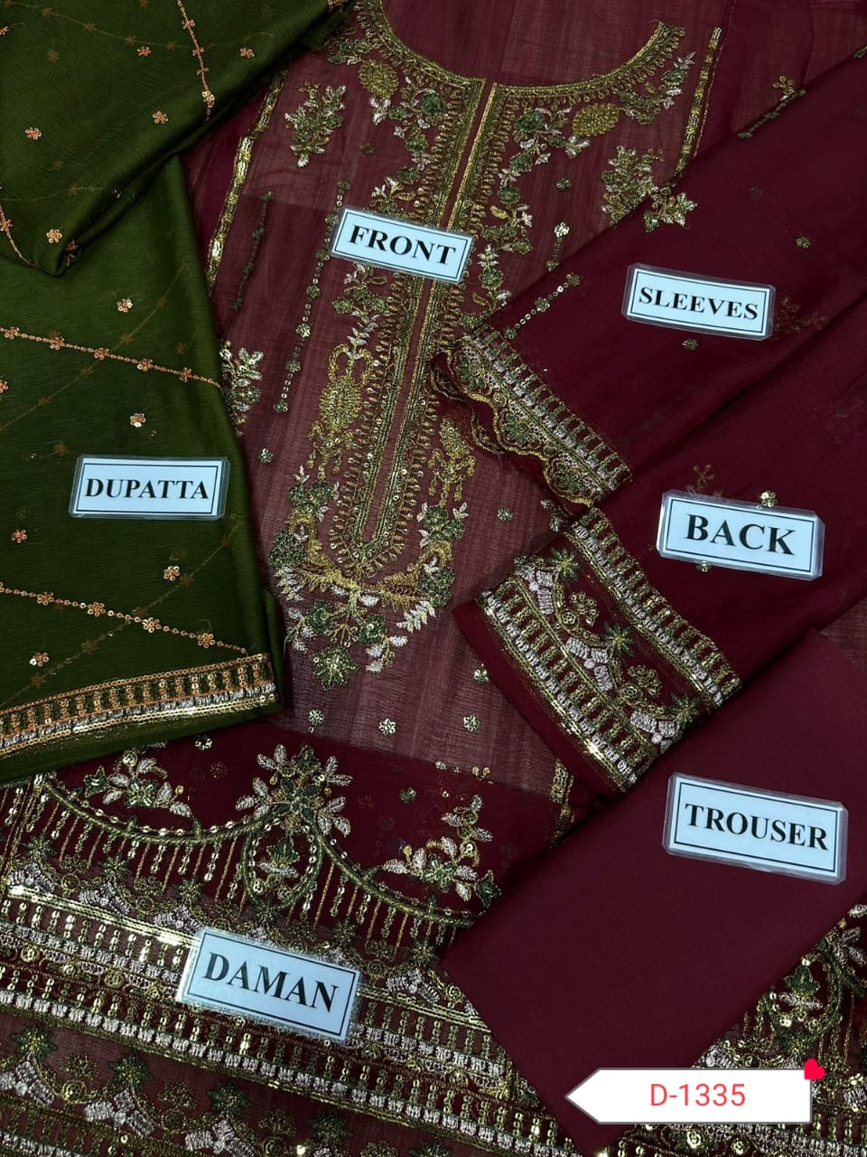 wedding embroidered