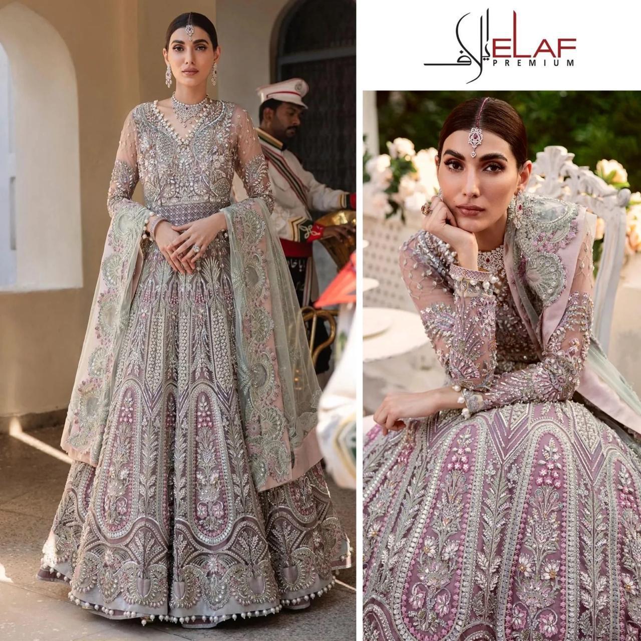 HANDWORK NET EMBROIDERED MAXI