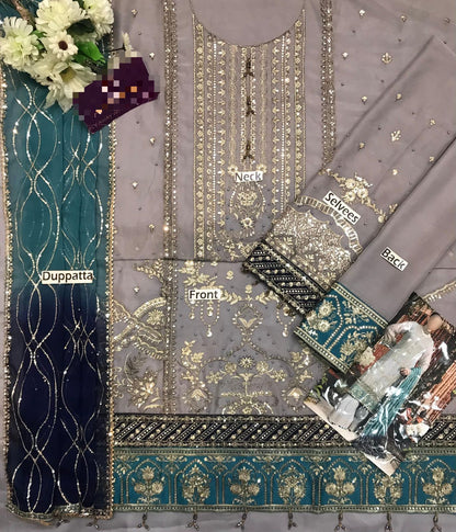 Adan Libas Chiffon Embroidered