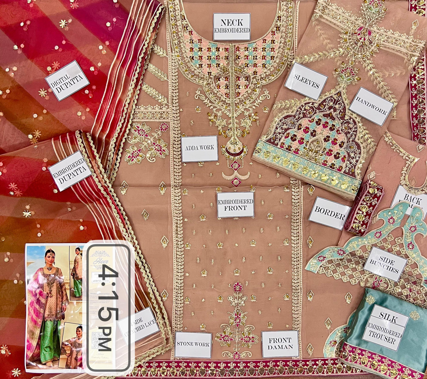 Front Sequence Embroidered