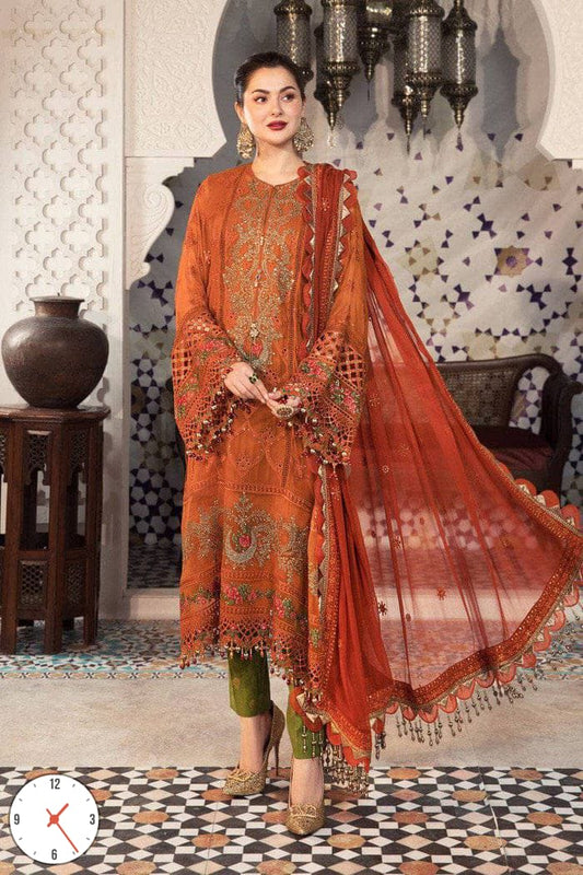Maria B Pure Chiffon,Crepe(Malai)