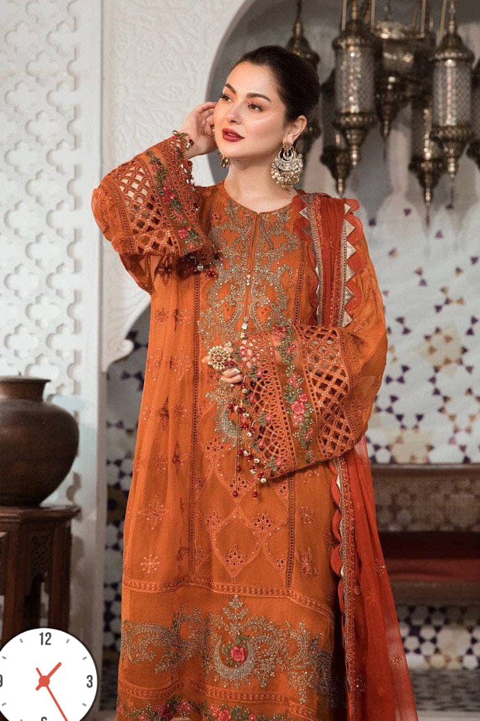 Maria B Pure Chiffon,Crepe(Malai)