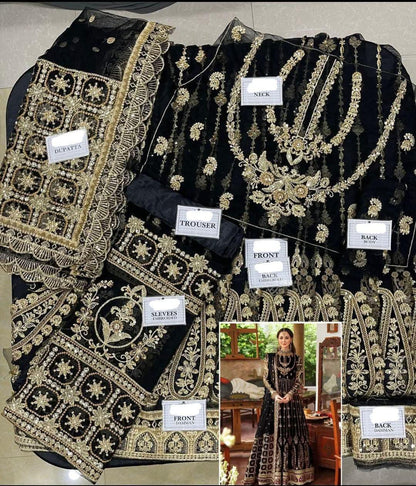 AFROZEH net maxi embroidered hand