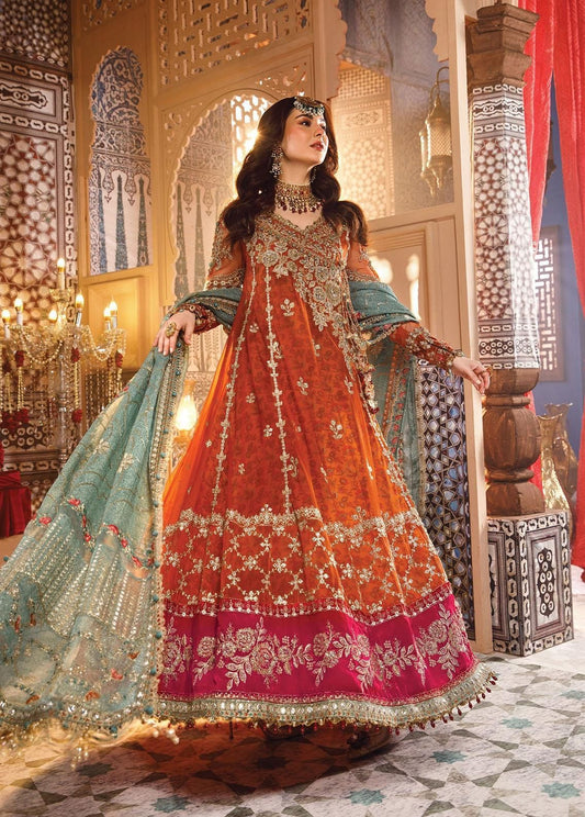 MARIA.B net maxi embroidered hand work