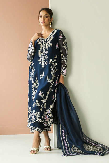 ZURI organza embroidered hand embellished
