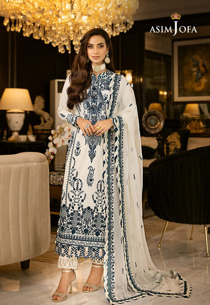 ASIM JOFA chiffon embroidered