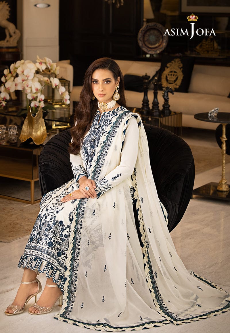 ASIM JOFA chiffon embroidered
