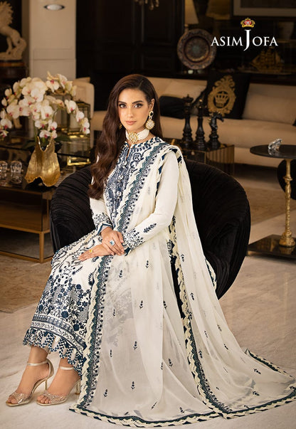 ASIM JOFA chiffon embroidered