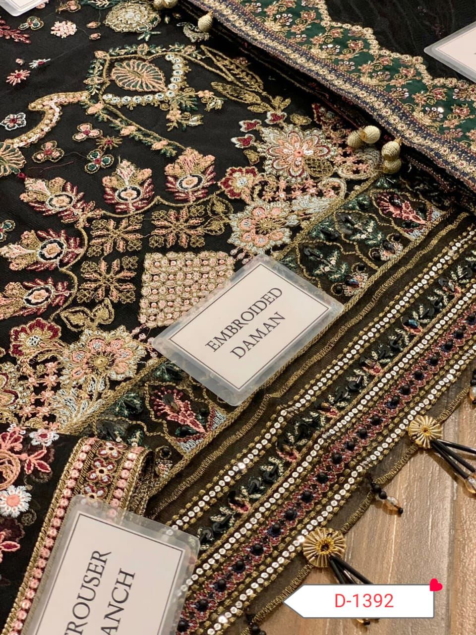 Baroque Heavy Embroidered Addawork