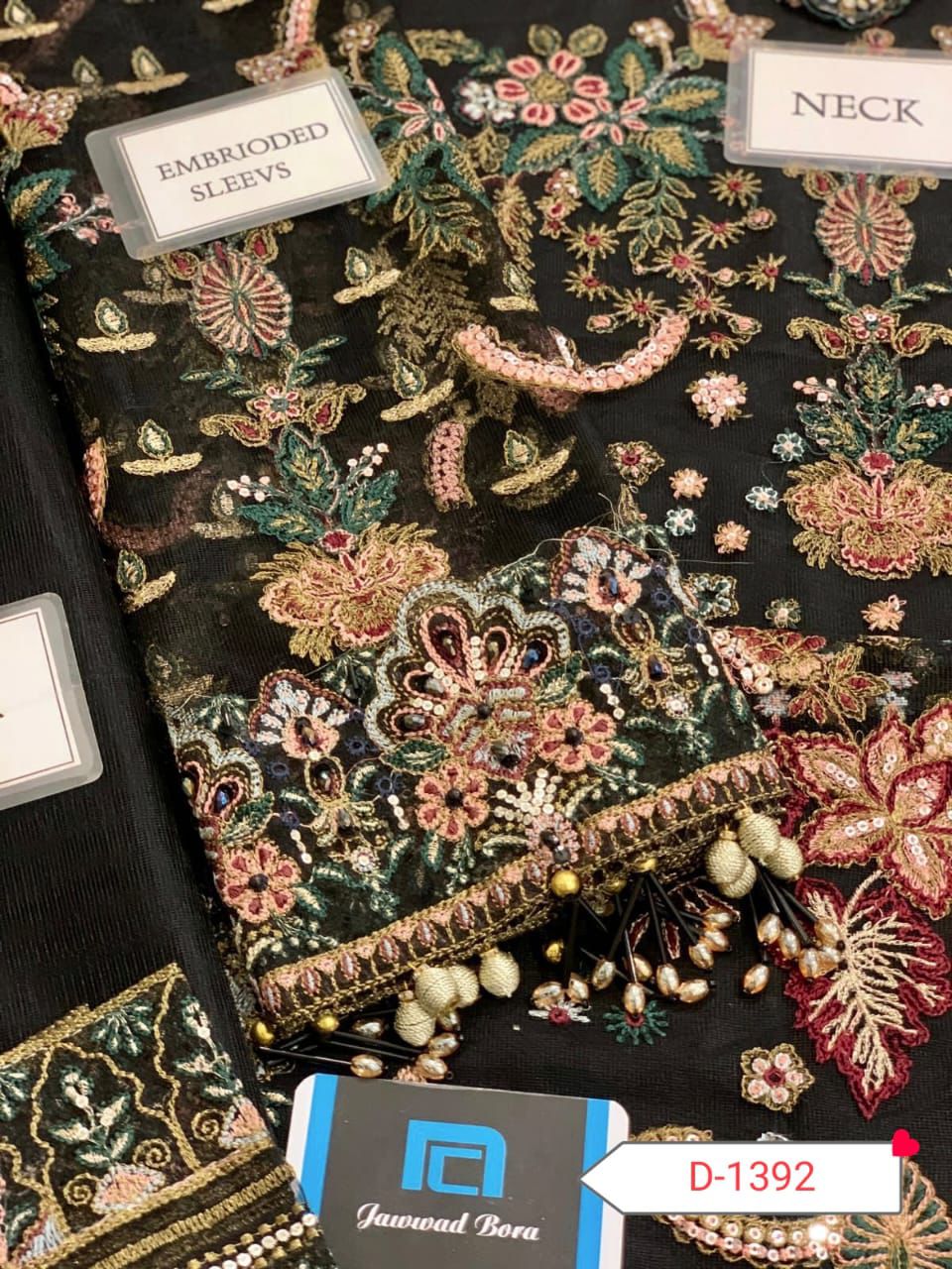Baroque Heavy Embroidered Addawork
