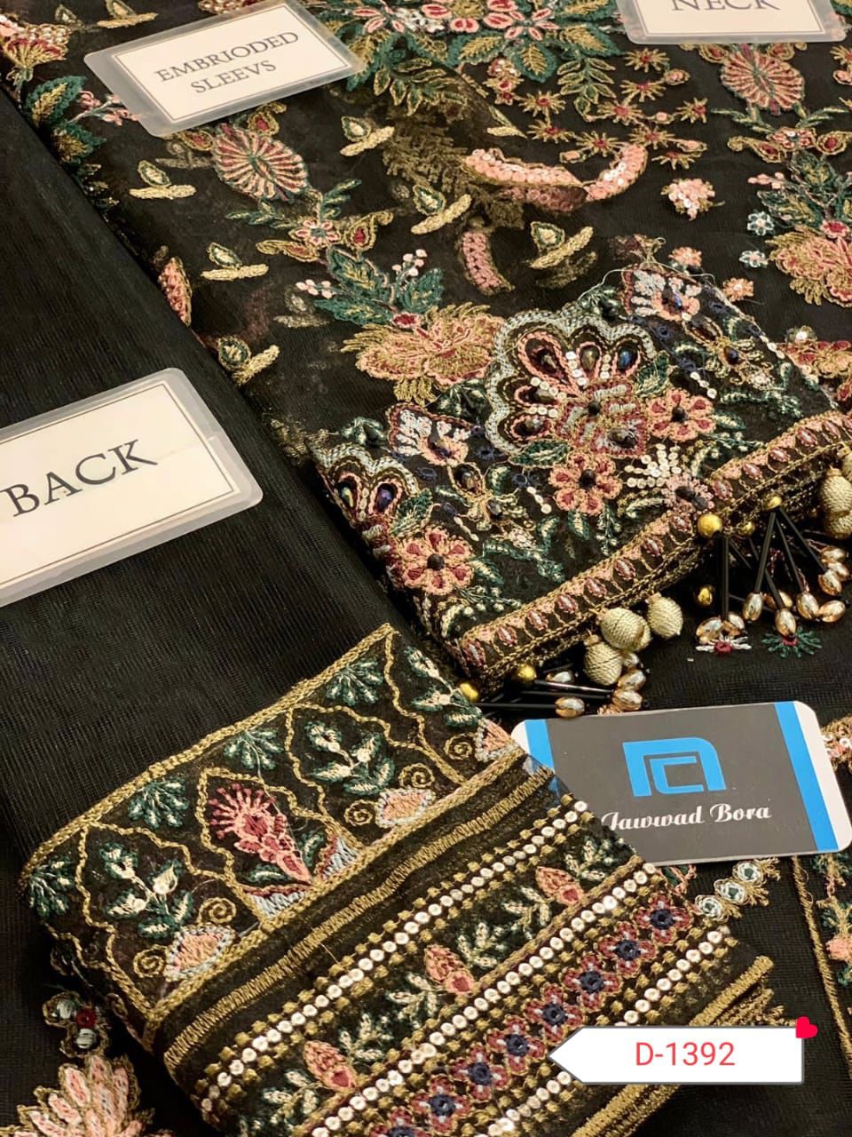 Baroque Heavy Embroidered Addawork