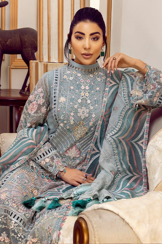 Adan Libas  Chiffon Embroidered Unstitched