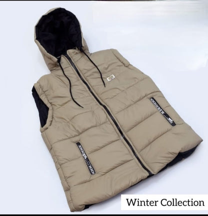 man  SLEEVELESS HOODIE JACKET