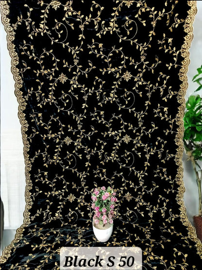 Winter Velvet Shawls