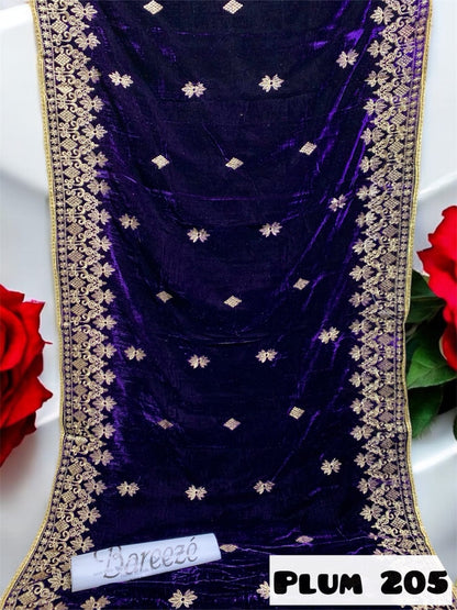 Winter Velvet Shawls