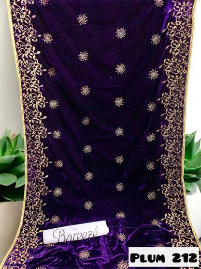 Winter Velvet Shawls