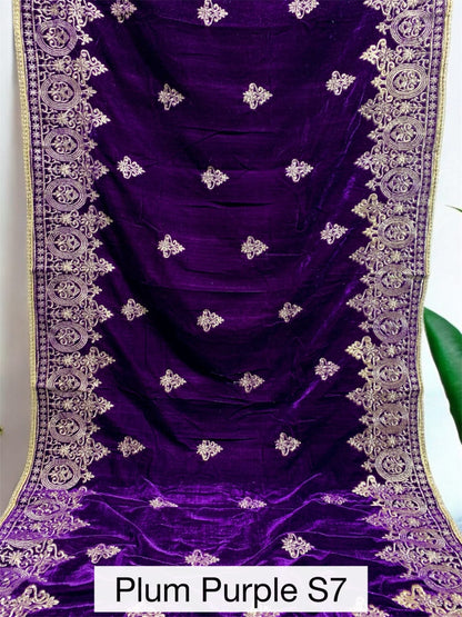 Winter Velvet Shawls