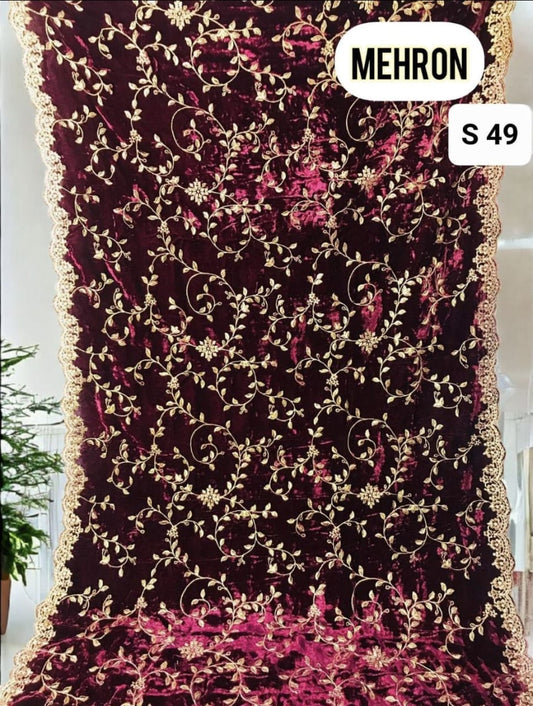 Winter Velvet Shawls