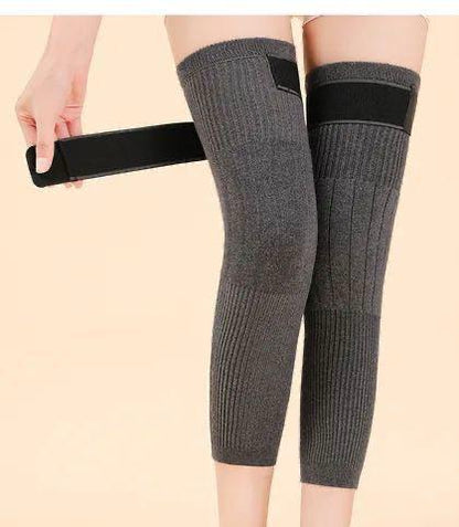 man 1 Pair Woolen Blend Thermal Knee Warmers