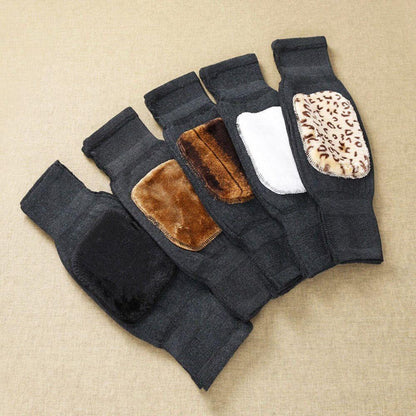 man 1 Pair Woolen Blend Thermal Knee Warmers