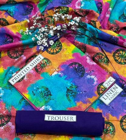 2pc  LINEN PRINTED COLLECTION