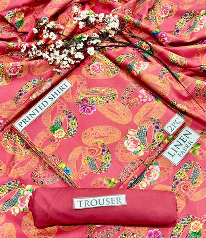 2pc  LINEN PRINTED COLLECTION