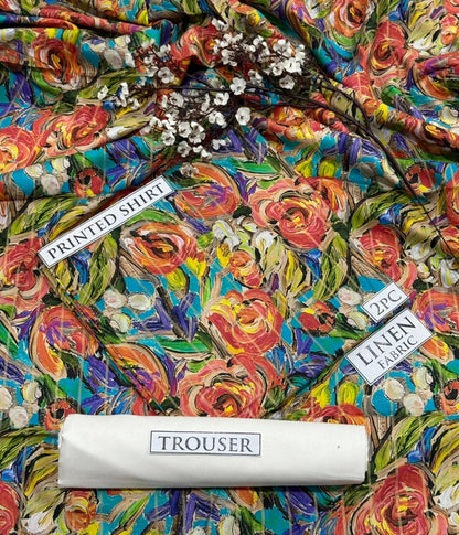 2pc  LINEN PRINTED COLLECTION