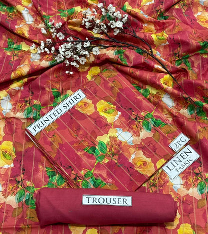 2pc  LINEN PRINTED COLLECTION