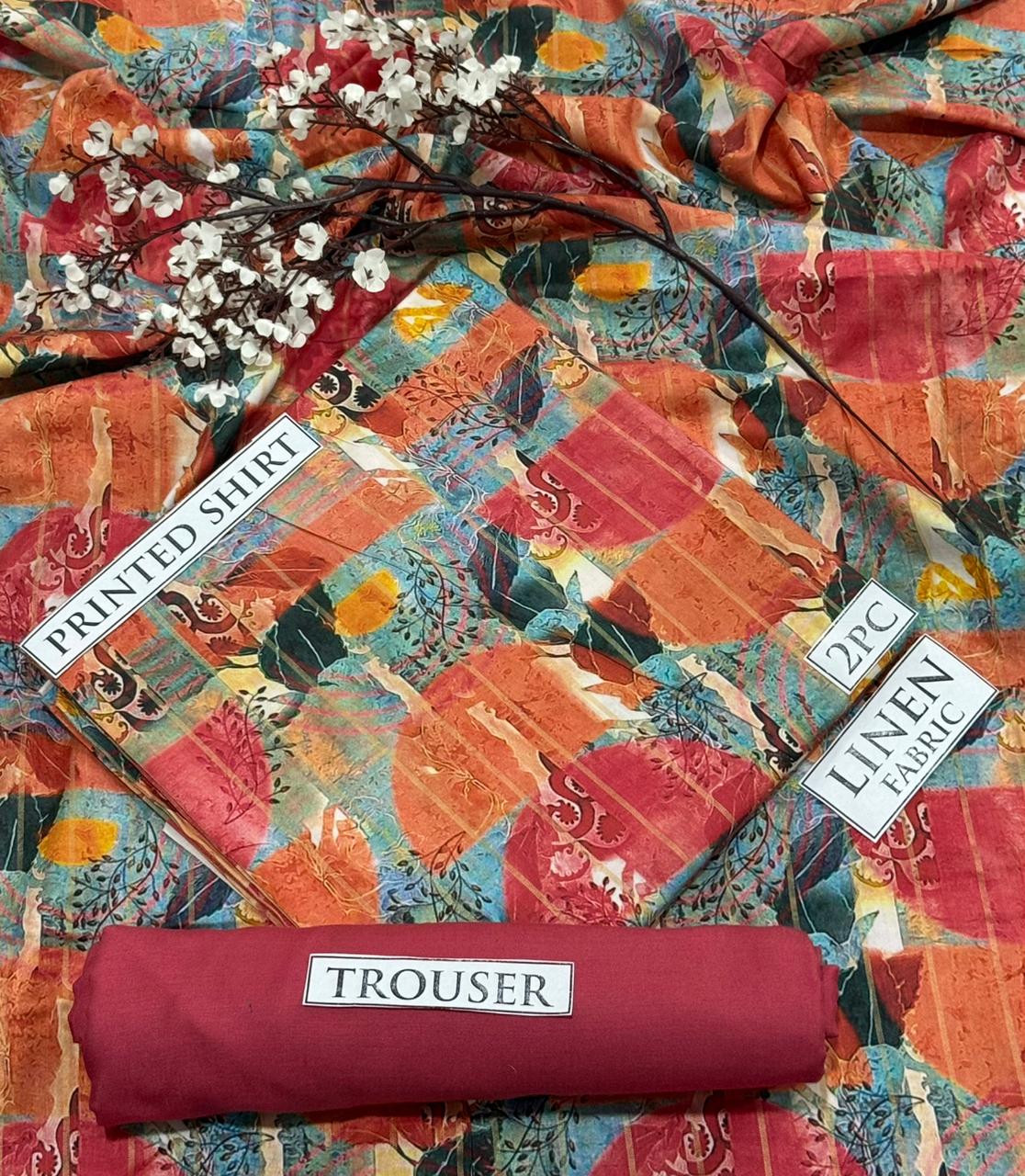 2pc  LINEN PRINTED COLLECTION