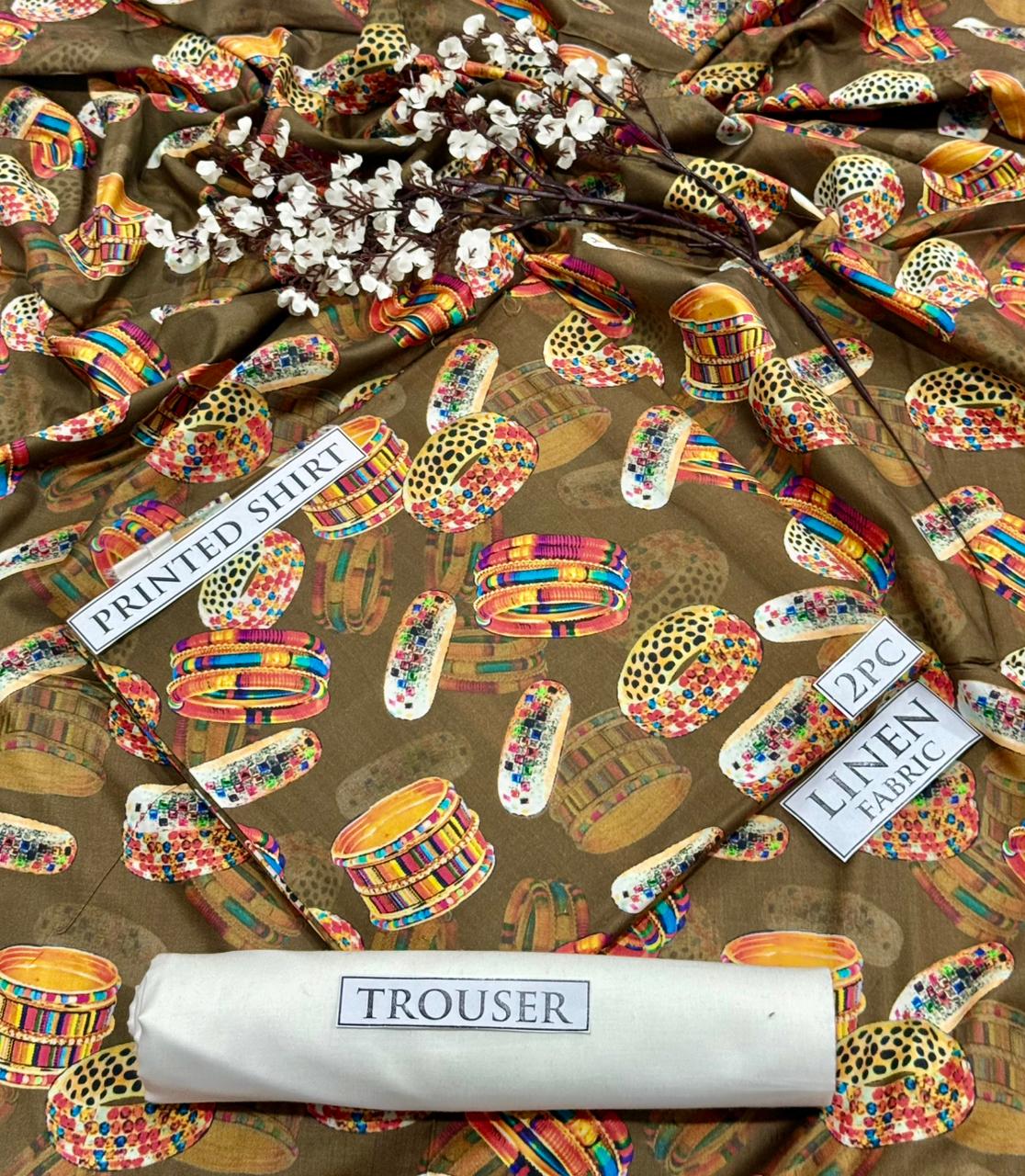 2pc  LINEN PRINTED COLLECTION