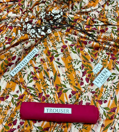 2pc  LINEN PRINTED COLLECTION