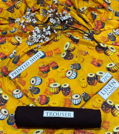 2pc  LINEN PRINTED COLLECTION