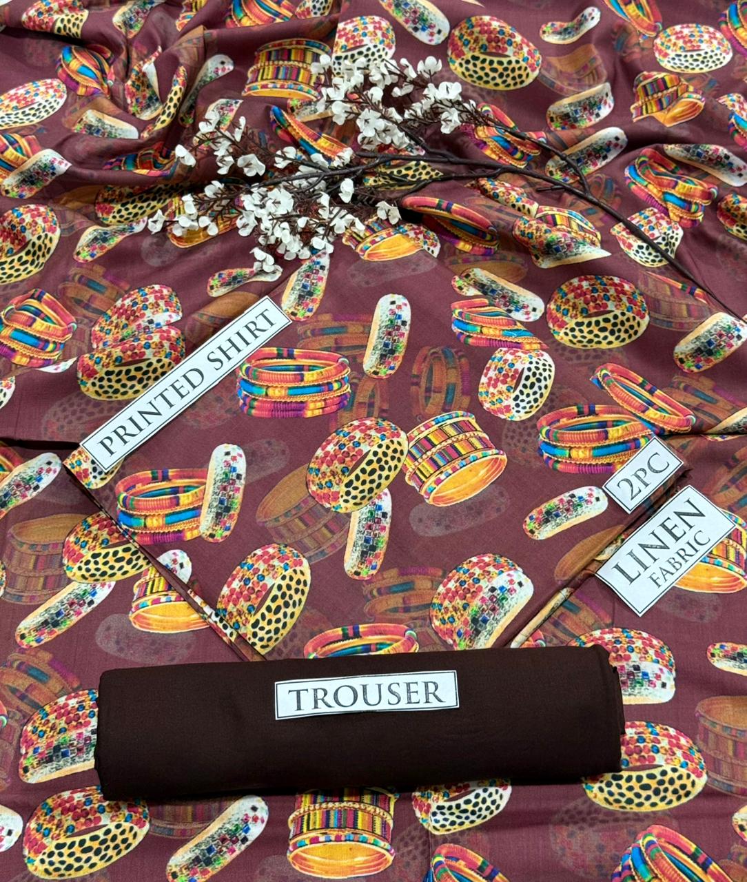 2pc  LINEN PRINTED COLLECTION