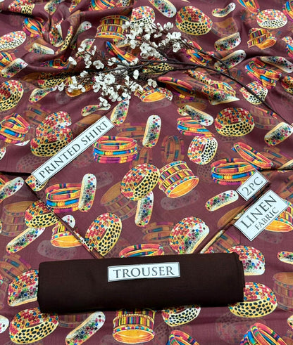 2pc  LINEN PRINTED COLLECTION