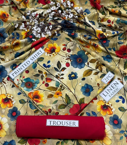 2pc  LINEN PRINTED COLLECTION