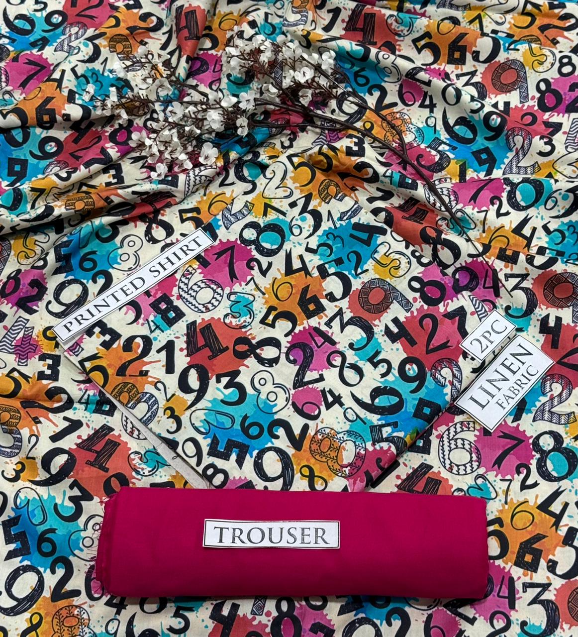 2pc  LINEN PRINTED COLLECTION