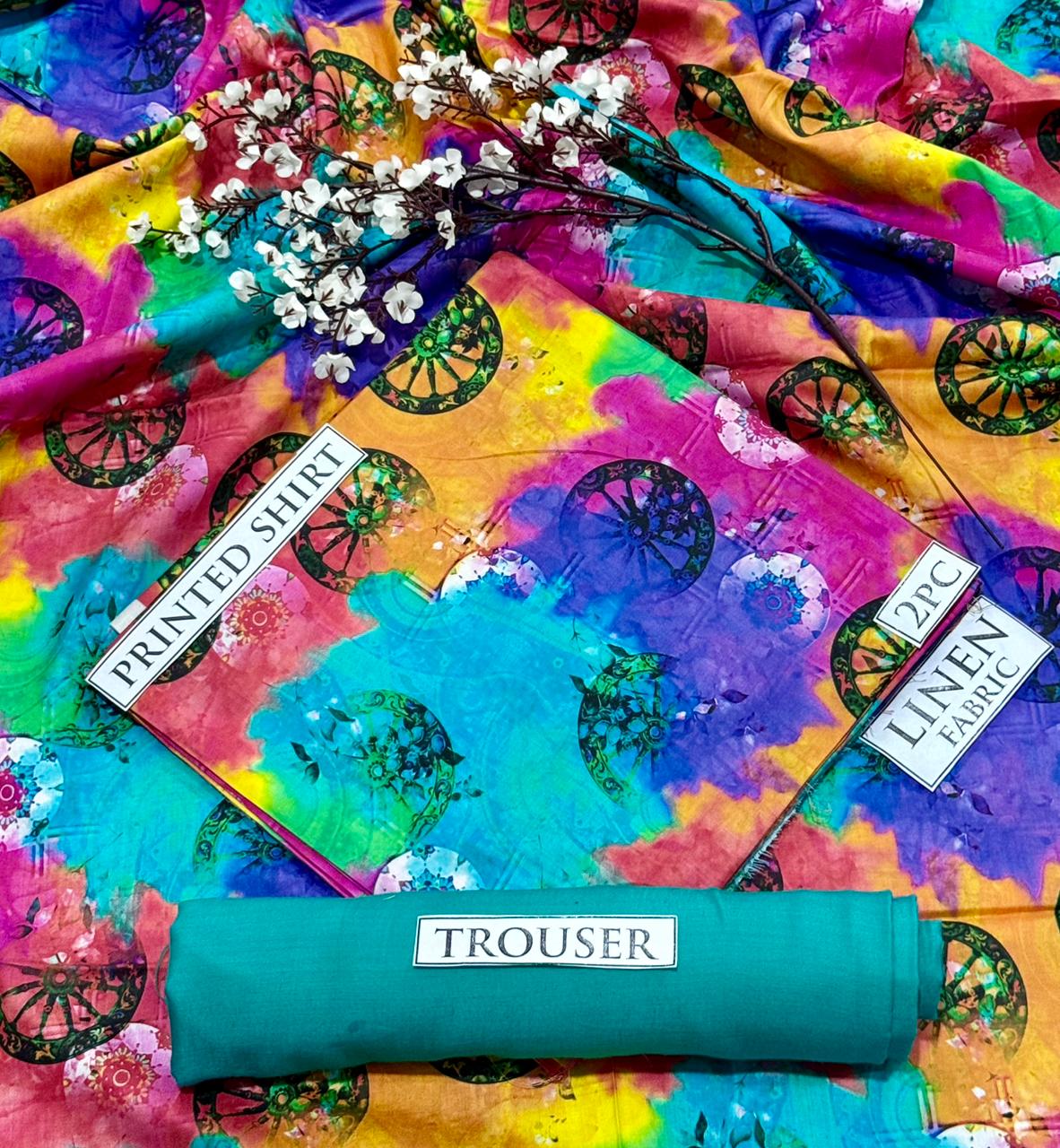 2pc  LINEN PRINTED COLLECTION