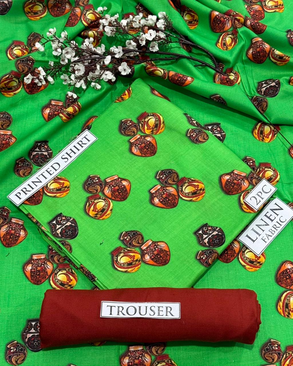 2pc  LINEN PRINTED COLLECTION