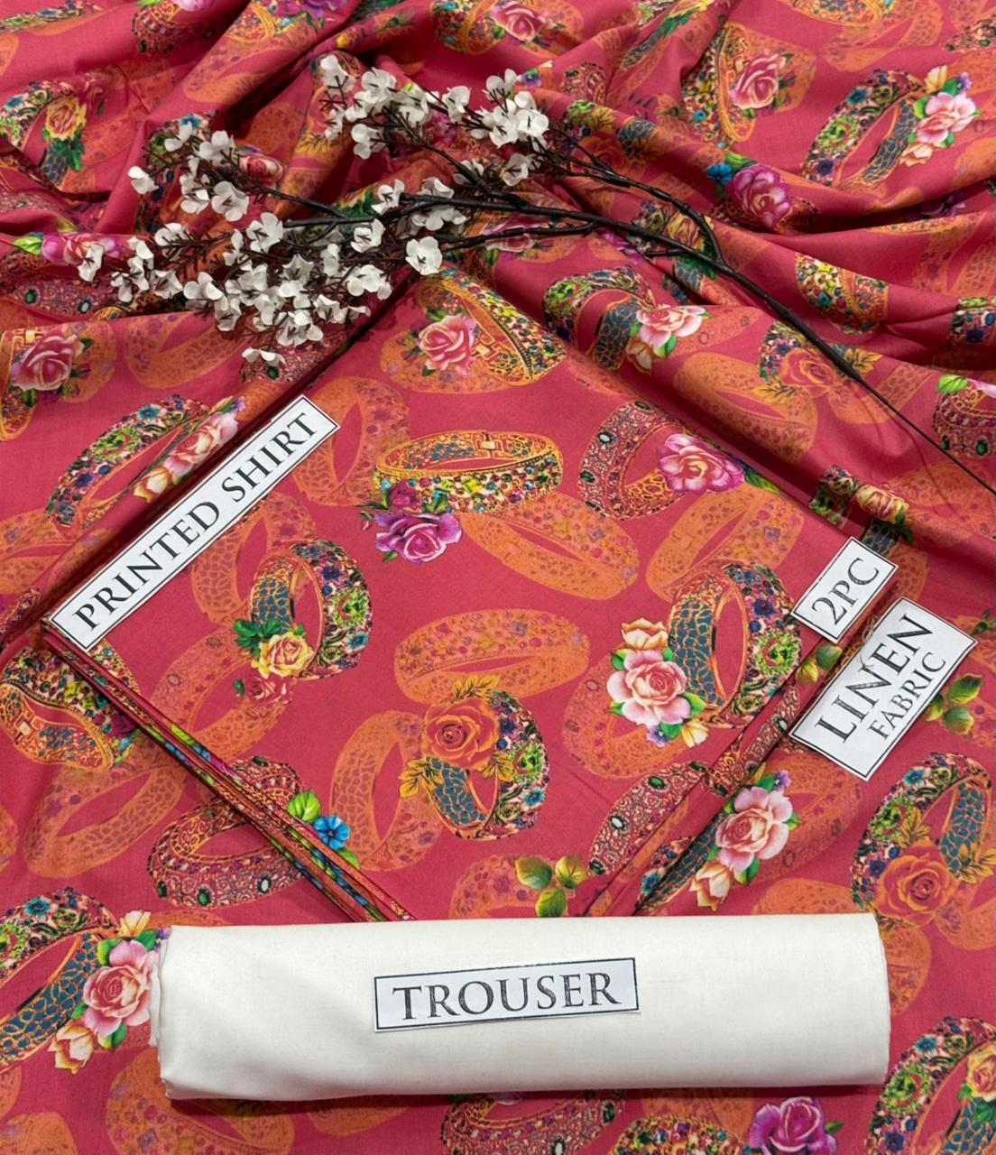 2pc  LINEN PRINTED COLLECTION