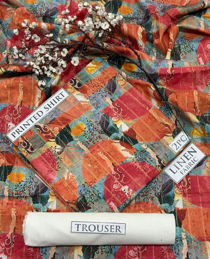 2pc  LINEN PRINTED COLLECTION