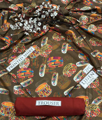 2pc  LINEN PRINTED COLLECTION