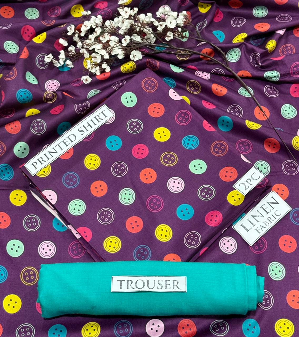 2pc  LINEN PRINTED COLLECTION