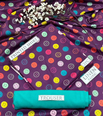 2pc  LINEN PRINTED COLLECTION